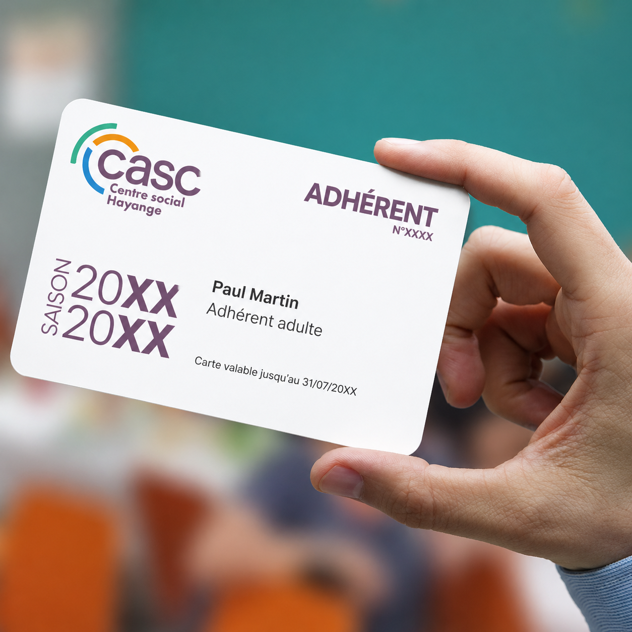 La carte d'adhésion du CASC