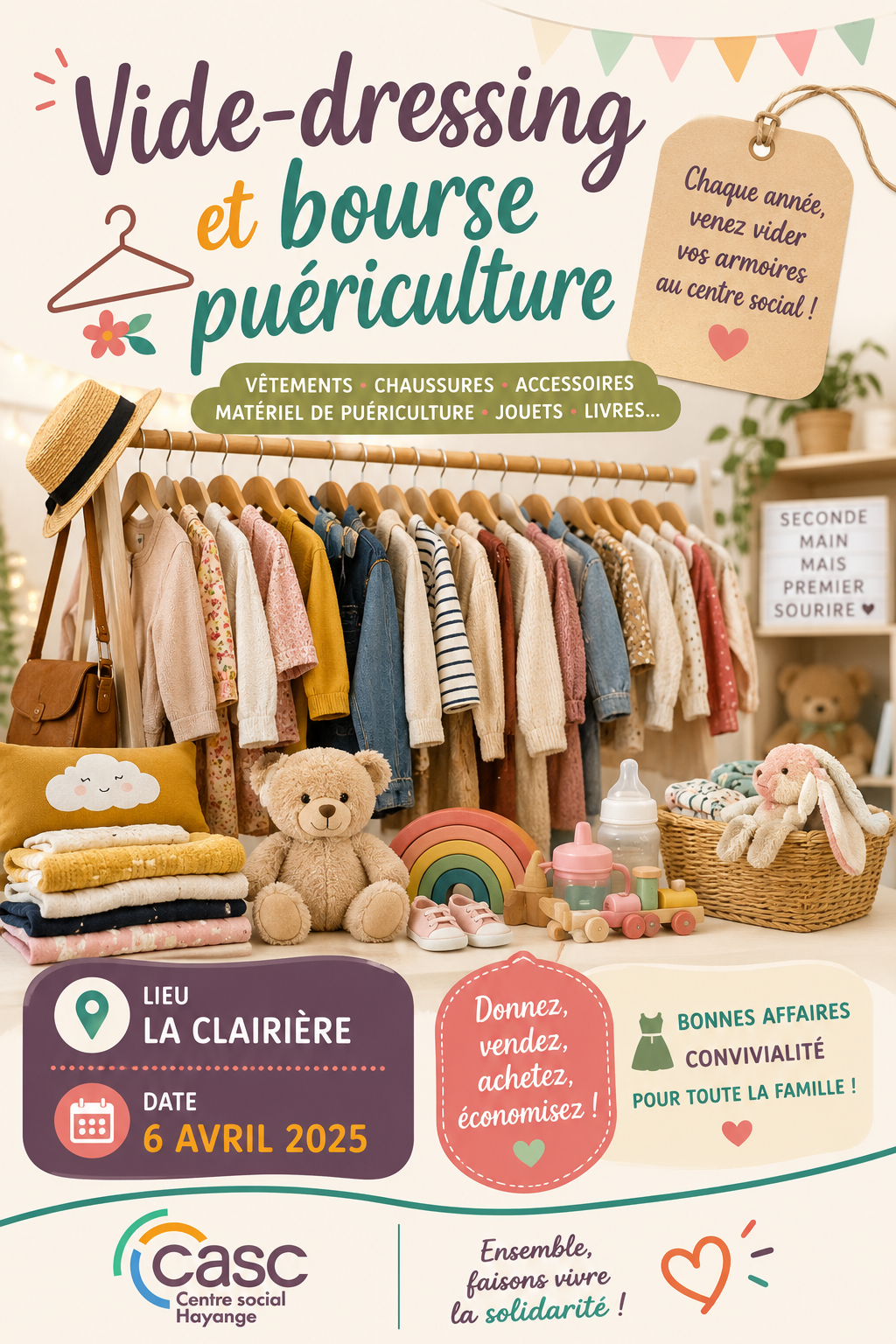 Vide-dressing et bourse puériculture